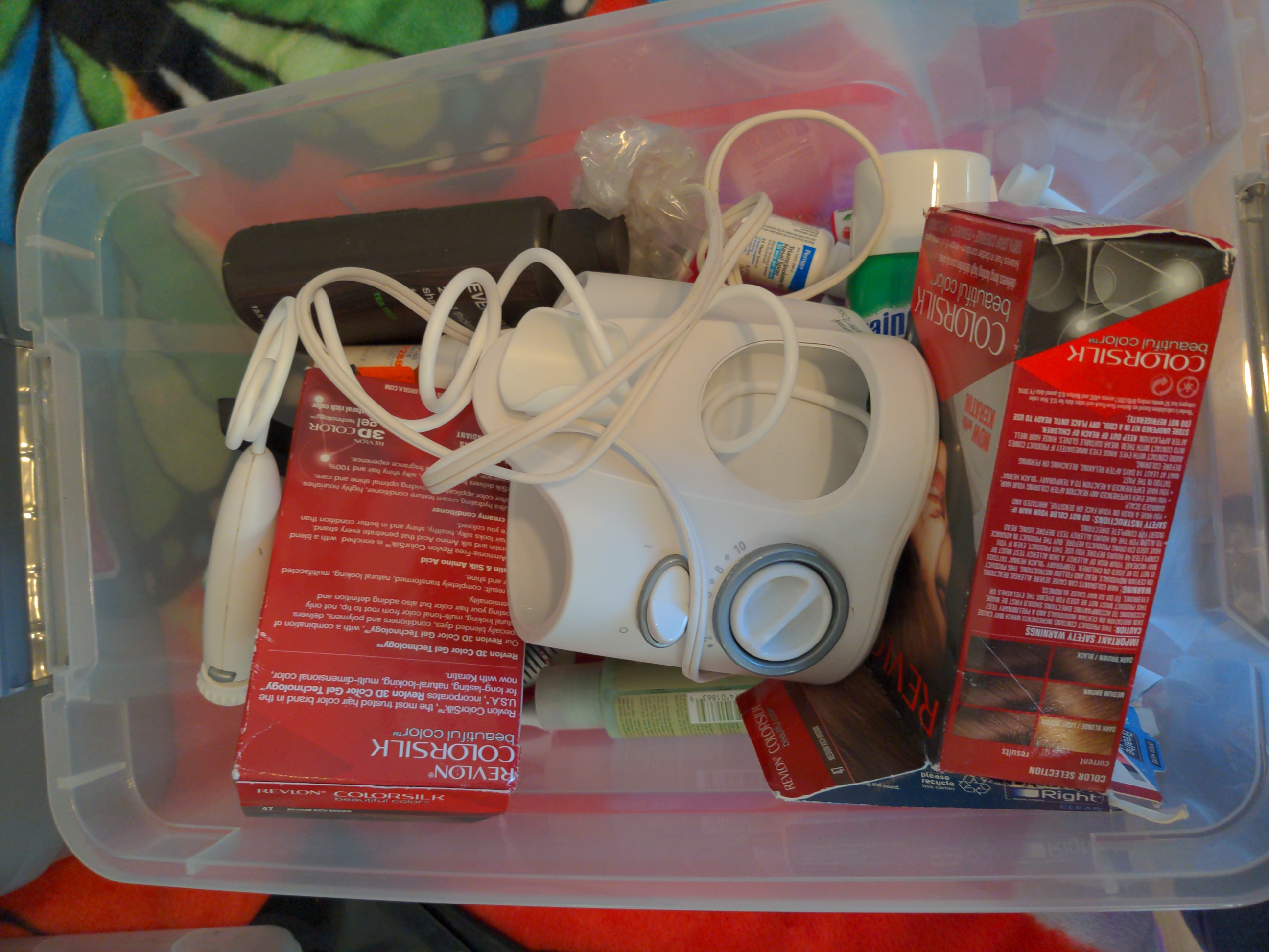 Stacked labeled bins